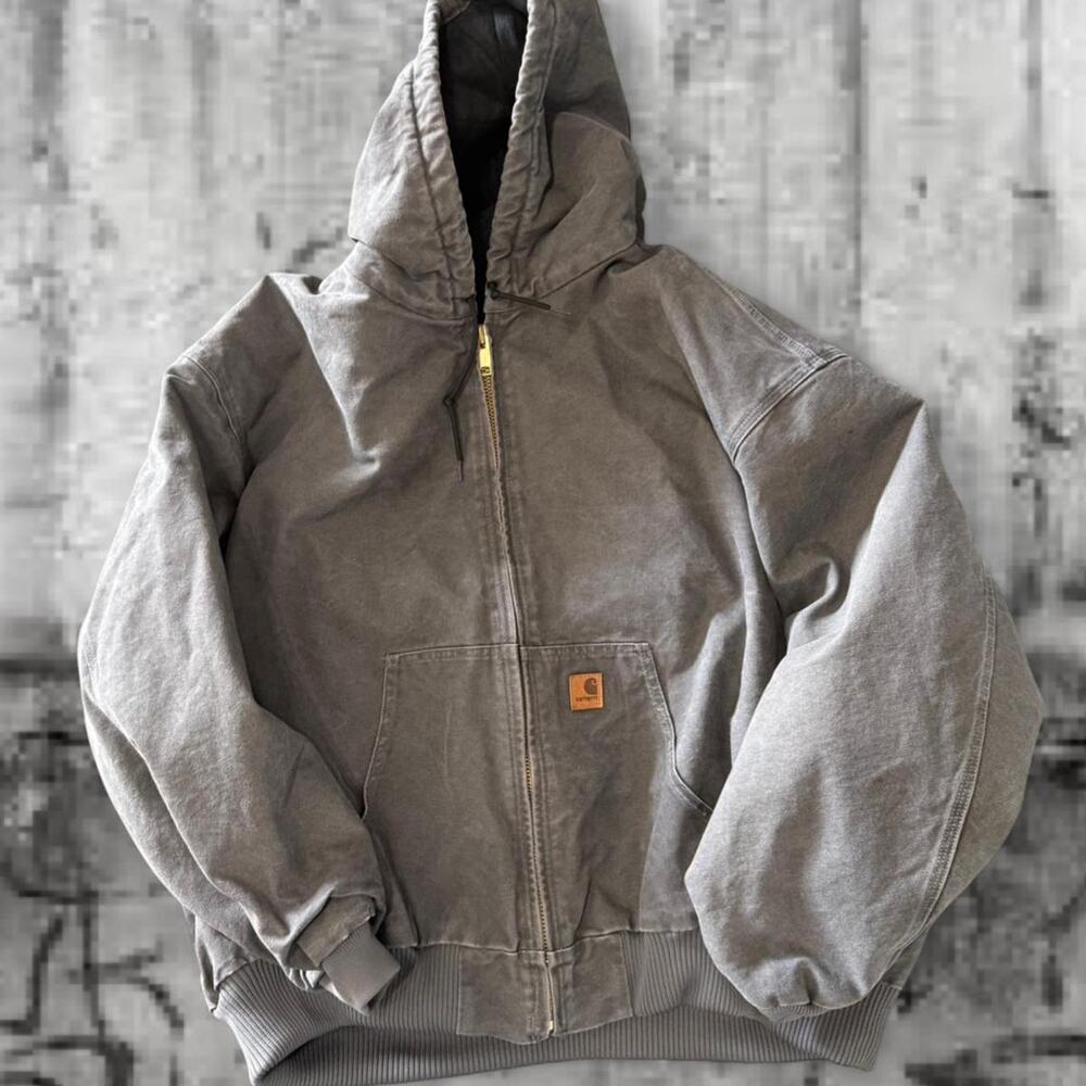 Carhartt J130 Zip Jacket – 5XL – Faded Grey Faded Grey Quilted Lined Workwear